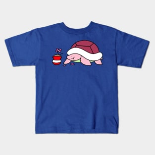 Turtle Eating a Flower Kids T-Shirt